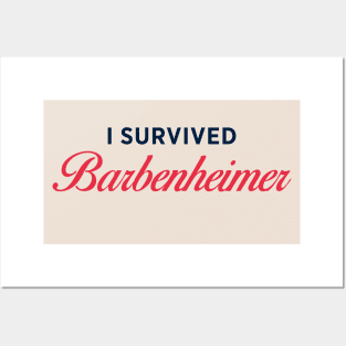 I survived Barbenheimer Posters and Art